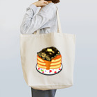 ムンムン&キュピロニウスのアトリエSUZURI店のパンケーキに乗せられてしまったパンケーキリクガメさん トートバッグ