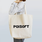 POISOFTのポイソフトロゴ（ブラック） トートバッグ
