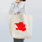 ミラくまの赤いバラのイラスト トートバッグ