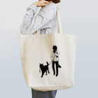 骨飯のDOG×DOG WALKトートバッグ Tote Bag