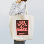Blah アンテナショップのアンチWOKEショッピングトート：ピンク＆ブラウン Tote Bag