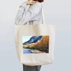 まるみなの上高地　梓川　からまつのある秋の風景 Tote Bag