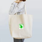 Black Cat WorksのEnlightened Green Cat Tote Bag