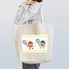 ジルトチッチのデザインボックスのテニス大好きキッズのクレコちゃん Tote Bag