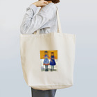 世界の絵画アートグッズのエドヴァルド・ムンク《青いエプロンの2人の少女》 トートバッグ