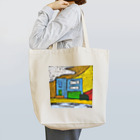 版画家・北嶋勇佑の青い家 Tote Bag