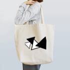 Alulim Official Shopのさんかく（white×black） Tote Bag