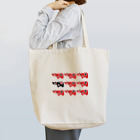 WEEKENDSTITCHの赤べこドット軍団 Tote Bag