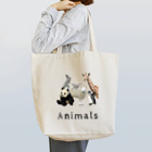 いきもの大好き！ほほえみフレンズの動物園が好きな人へ「アニマルズ」 トートバッグ