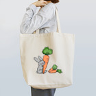 焼林檎の灰色うさぎちゃん(にんじん) Tote Bag