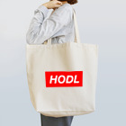 CryptoCurrencyCircleのHODLシリーズ(RED&WHITE) トートバッグ