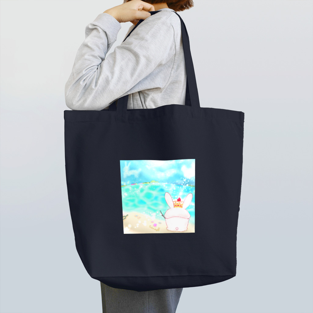 どるちぇ＊うさぎの《イラスト08》＊どるちぇ街の海＊ Tote Bag