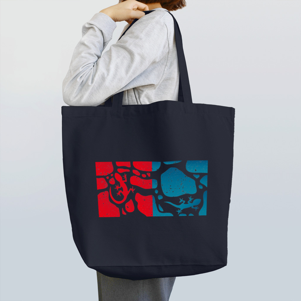 DESIGN Vivian U.のヤモリのジョンとマリー Tote Bag