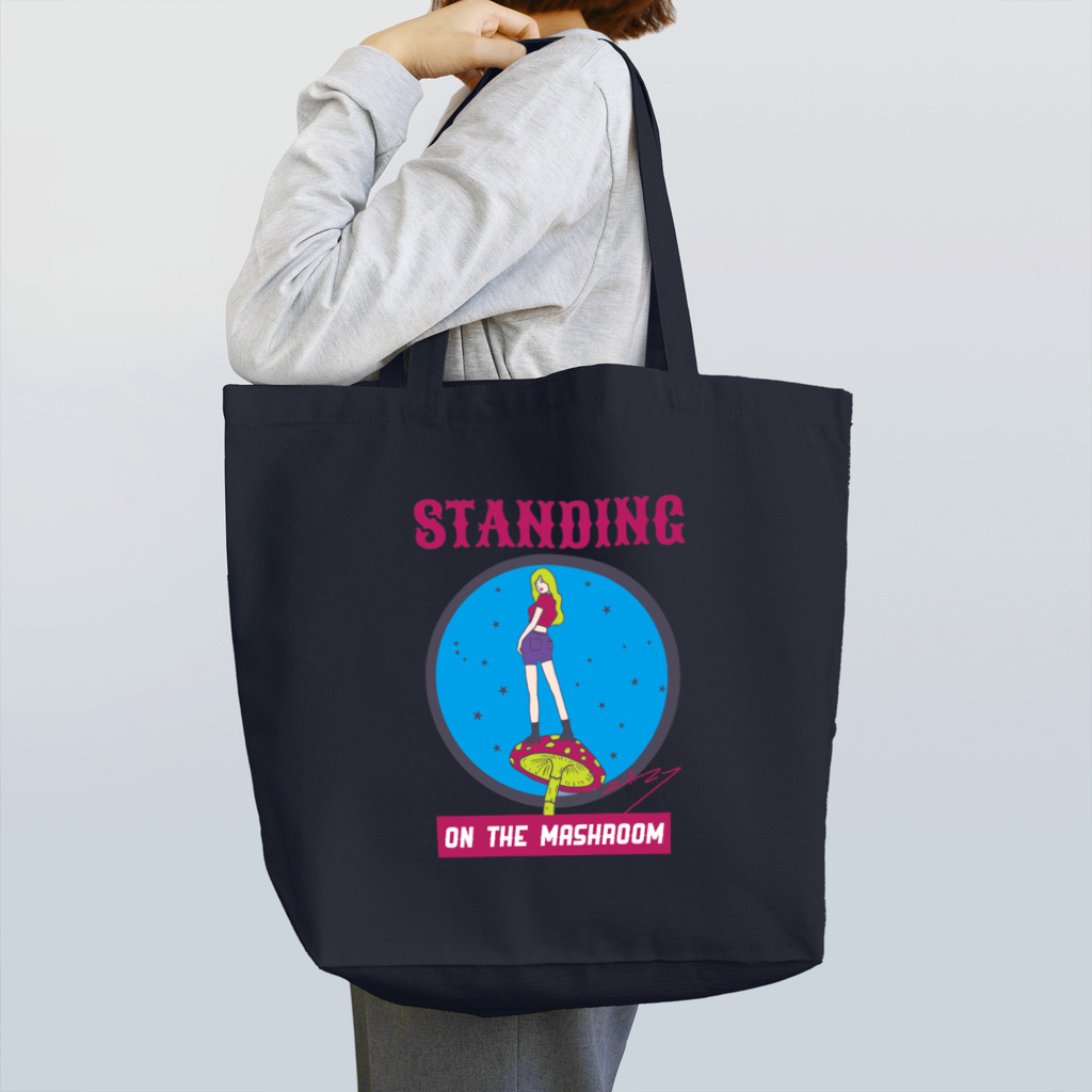 ZAZY official shopのキノコの上に立てるやつ Tote Bag