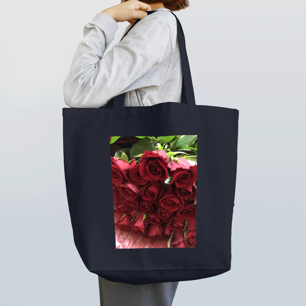 satomimioのバラの花束 トートバッグ
