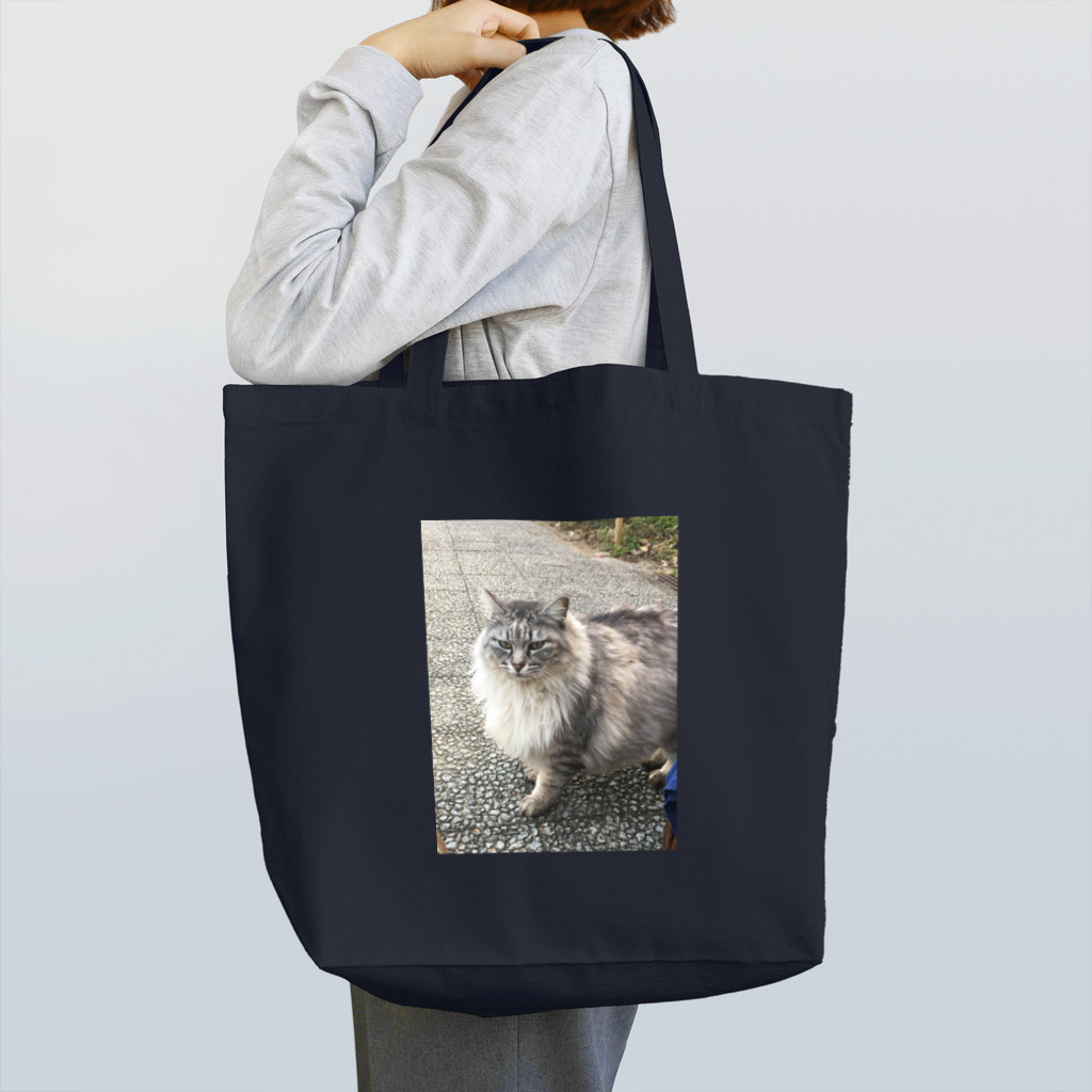 nyangorouの野生の猫 トートバッグ