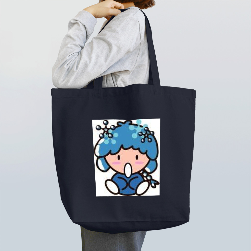 社会人アーティストまえぽんのスノーなぽんちゃん印 Tote Bag