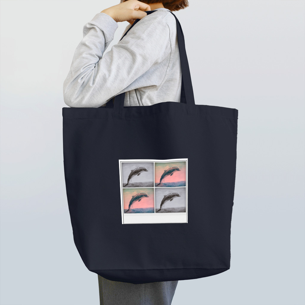 ネコとソラのイルカの思い出 Tote Bag