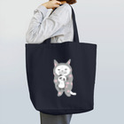 多分ねこのパンダをぎゅっ。(グレー) Tote Bag