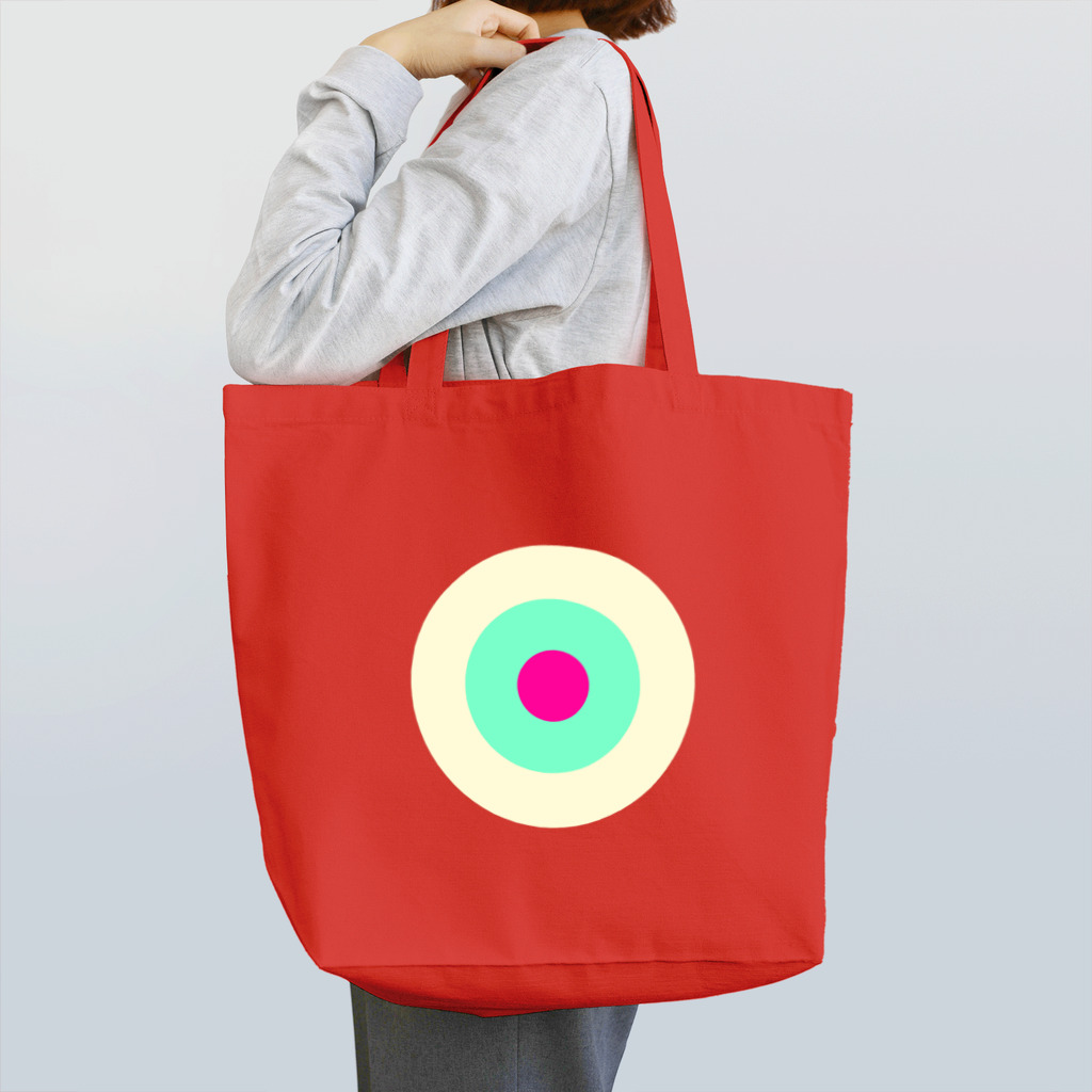 CORONET70のサークルa・クリーム・ペパーミント・ショッキングピンク2 Tote Bag