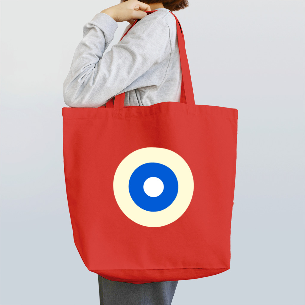 CORONET70のサークルa・クリーム・青・白 Tote Bag