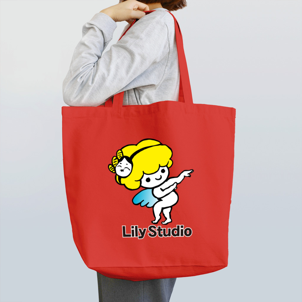 LILY STUDIOの招福の舞チーズ天使 Tote Bag