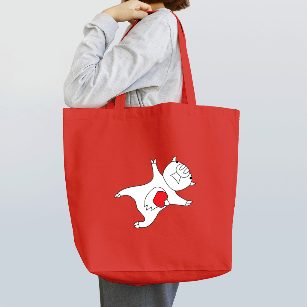 豚人イラストのパンダ武島のレッドビッグピックピッグ Tote Bag