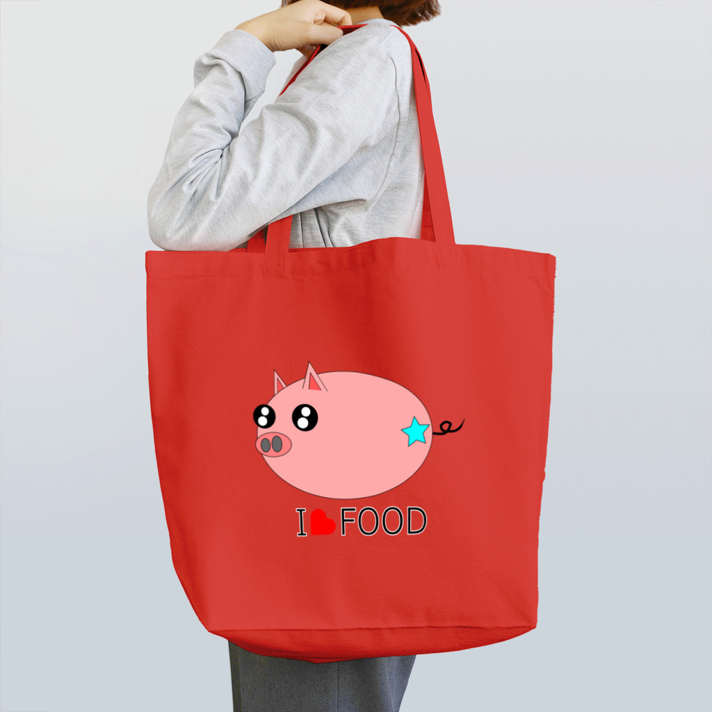 Yuko’ｓ Galleryのこぶたのラブちゃん Tote Bag