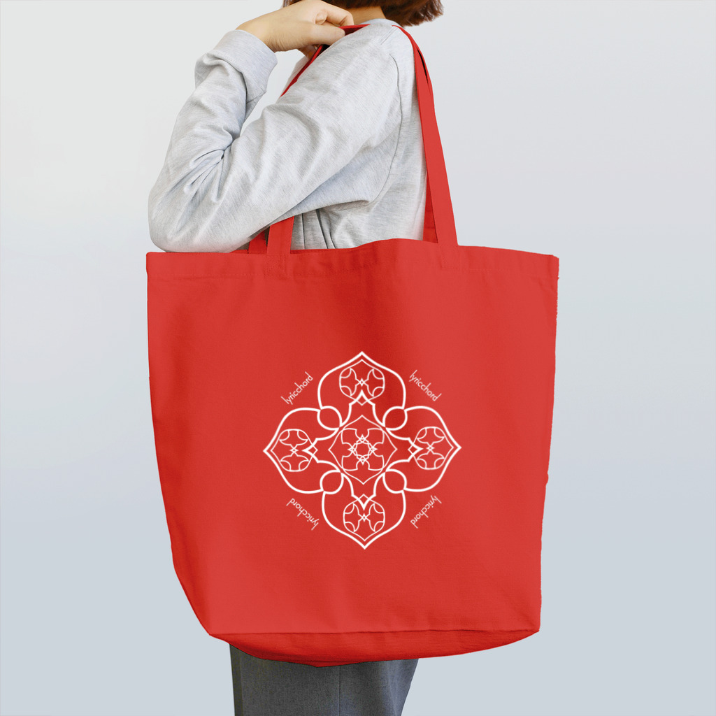 ERIKOERIN ART SHOPのlyricchordハート白ライン／ドローイングアートトート Tote Bag