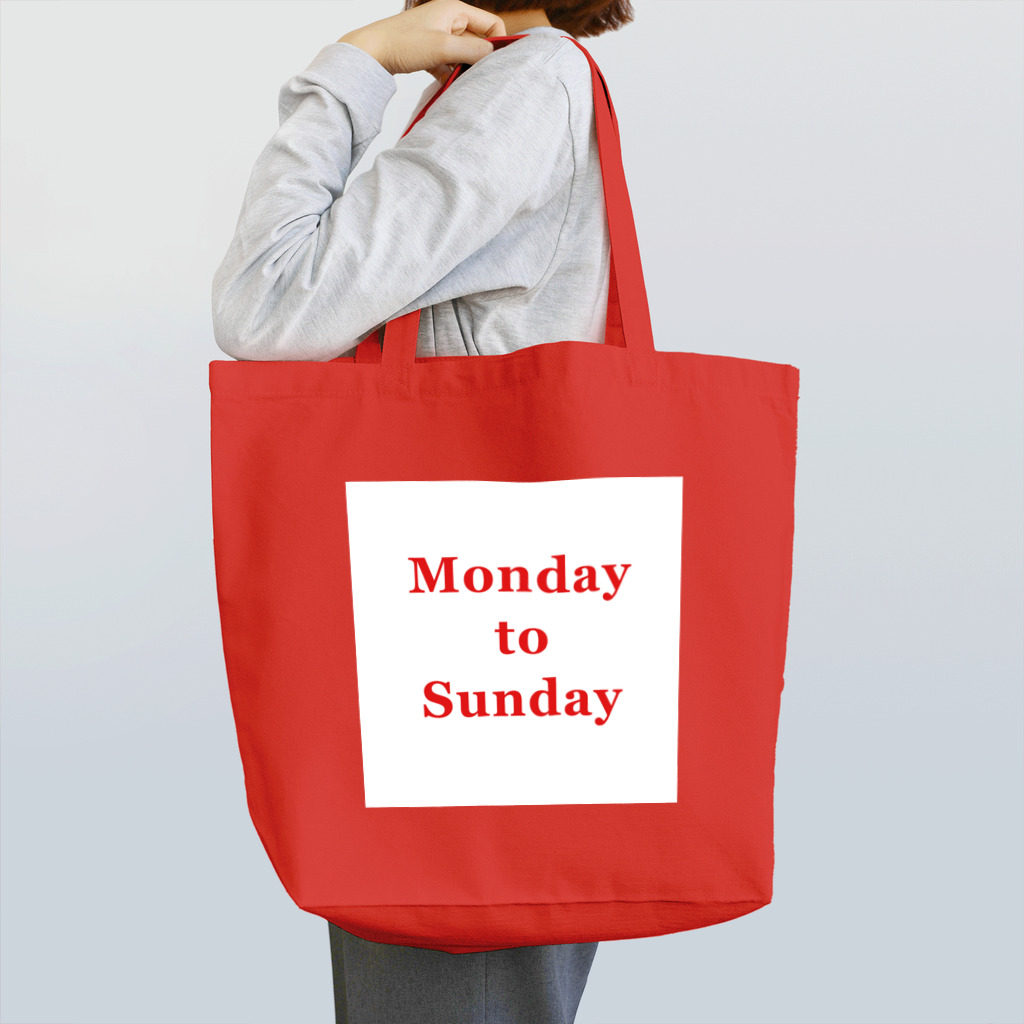 MtoSのMonday to Sunday トートバッグ