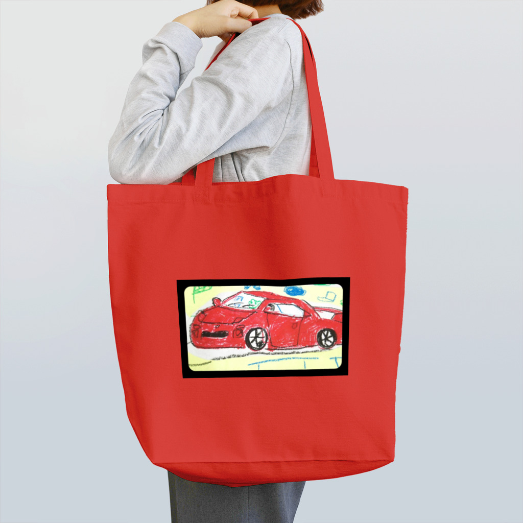 katsuocraftの赤い車 Tote Bag