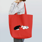 PoccaBocca–すかまるのおみせ–の黒勝ちの牛と白勝ちの牛 Tote Bag