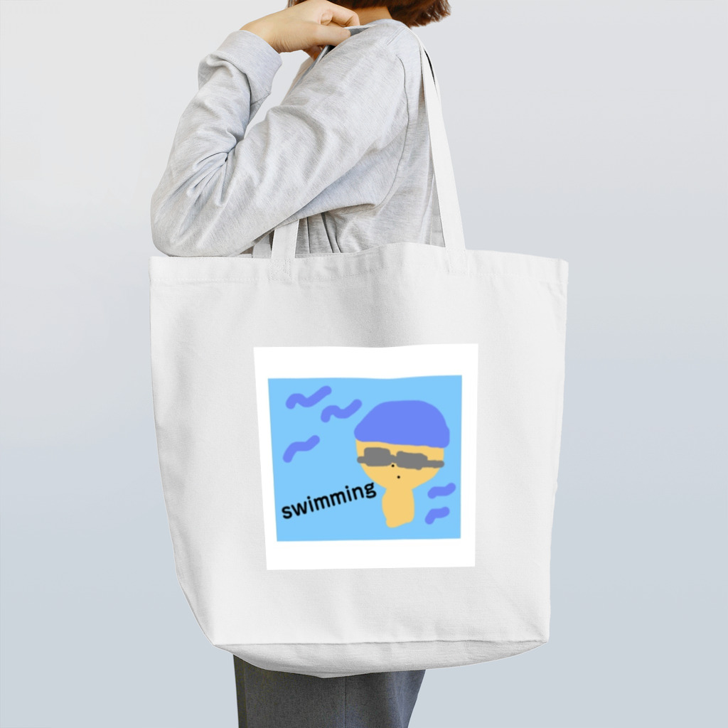 永遠にんにくガールworldのswimming boy Tote Bag