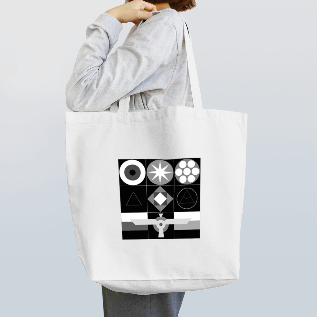metao dzn【メタヲデザイン】のインターステラエニアグラム（モノクロ） Tote Bag