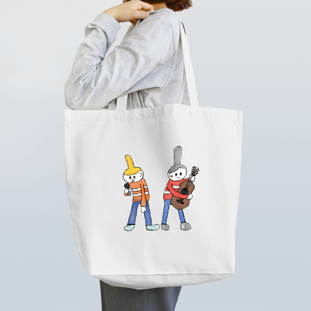 なほこはぐの道路のミュージシャン Tote Bag