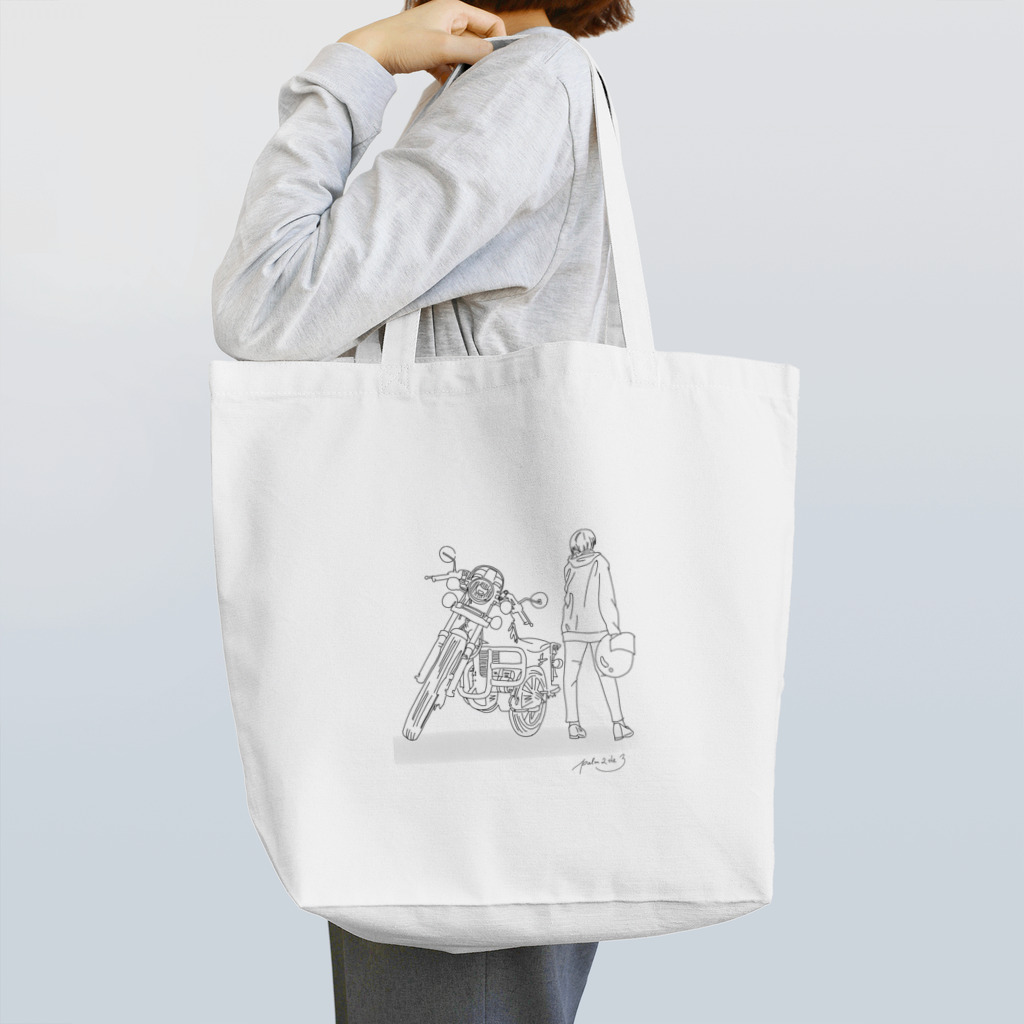 palmのバイクと Tote Bag