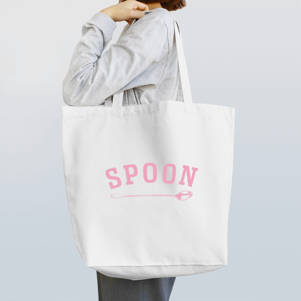LONESOME TYPE ススのSPOON (PINK) トートバッグ