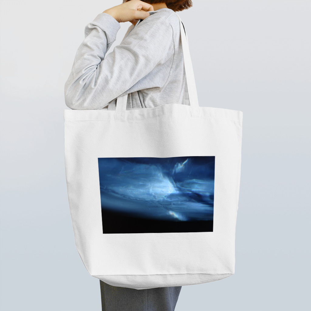 arinco-photo-itemsのみくろ の せかい -blue エネルギー トートバッグ
