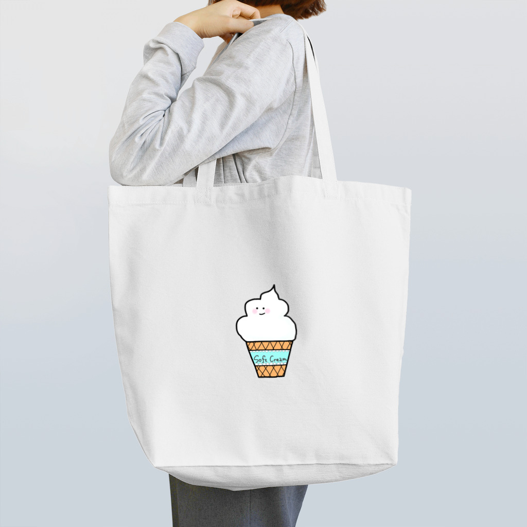 なでしこ@デザインのソフトクリームくん 背景なしver. Tote Bag