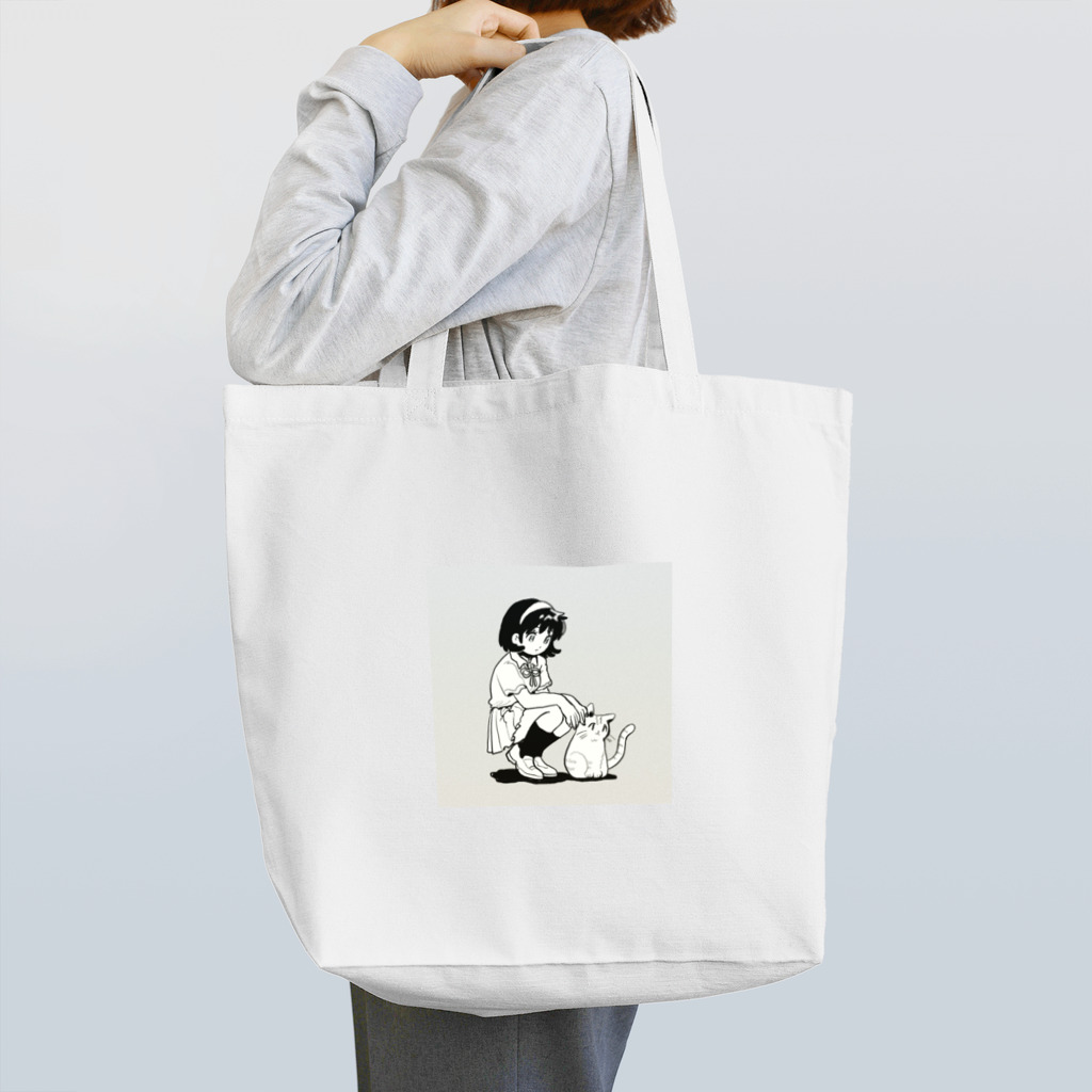 MARU AKARIのねこガール Tote Bag