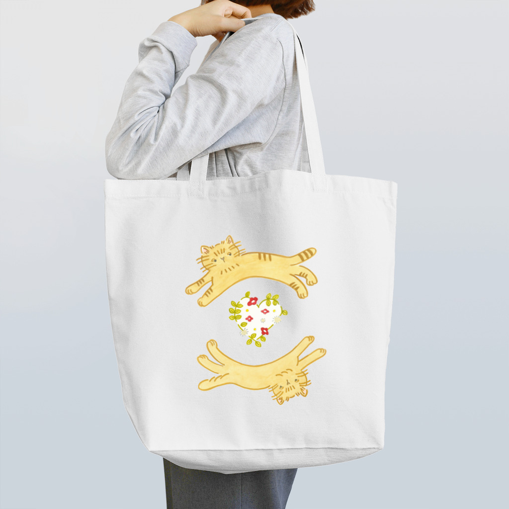 KATAGIRI AYANOの【bag】猫 イラスト トートバッグ