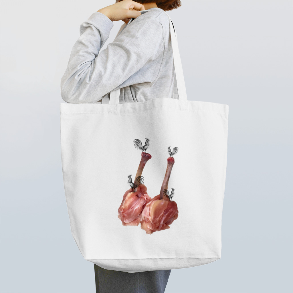 tottoの肉食／チキン×鶏さん Tote Bag