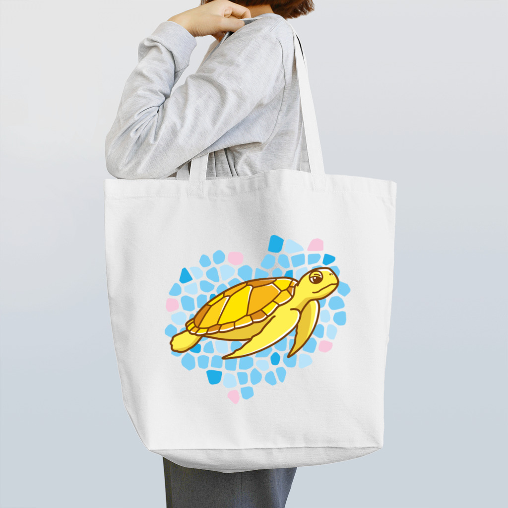 有限会社ケイデザインのウミガメさんの海【4】 トートバッグ