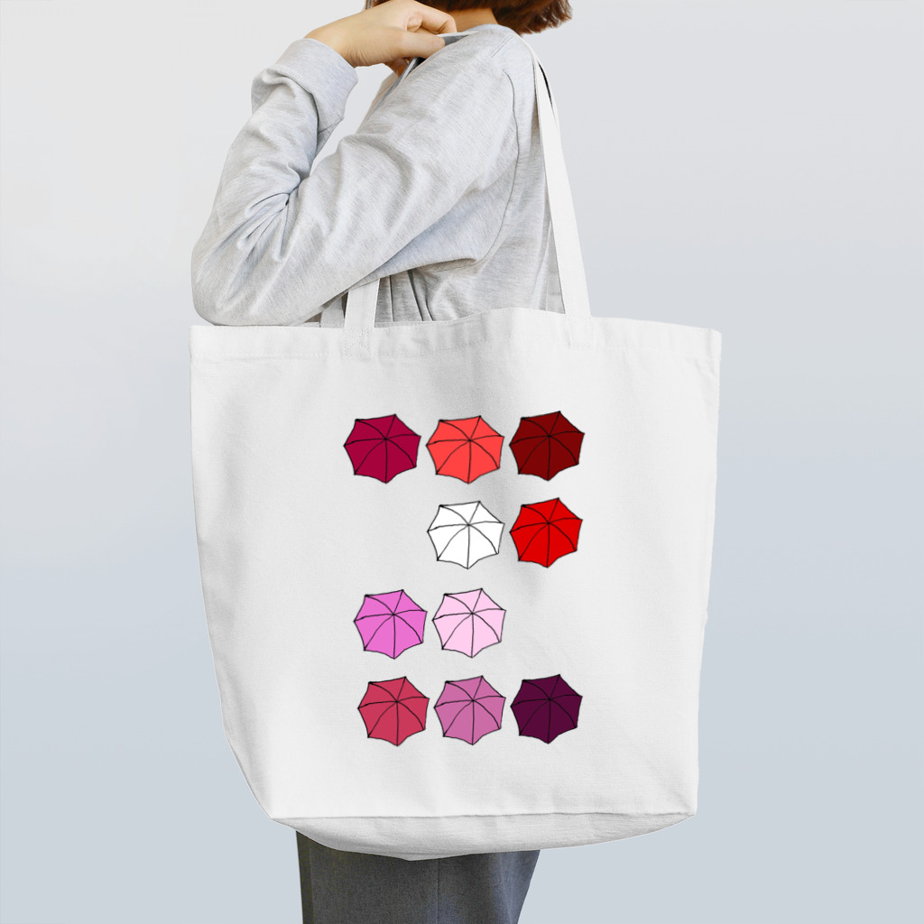 気ままに創作　よろず堂の傘の花　あか Tote Bag