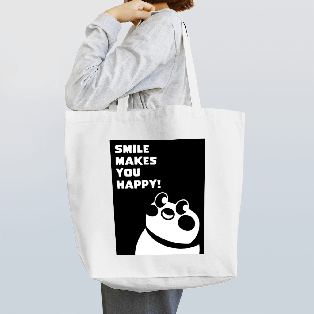 “すずめのおみせ” SUZURI店のSmile makes you happy トートバッグ