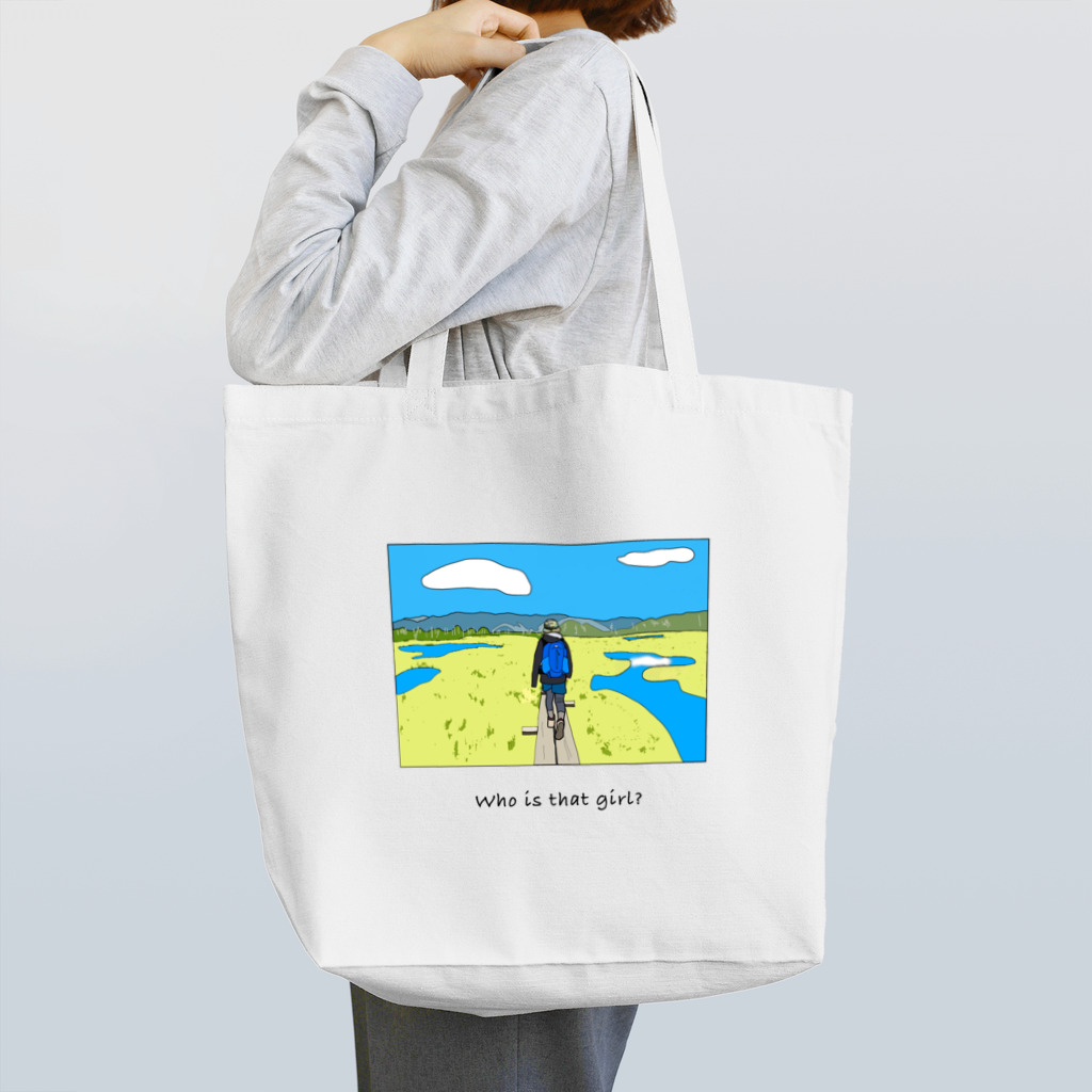 sho_ma's outdoorlifeの山ガール Tote Bag