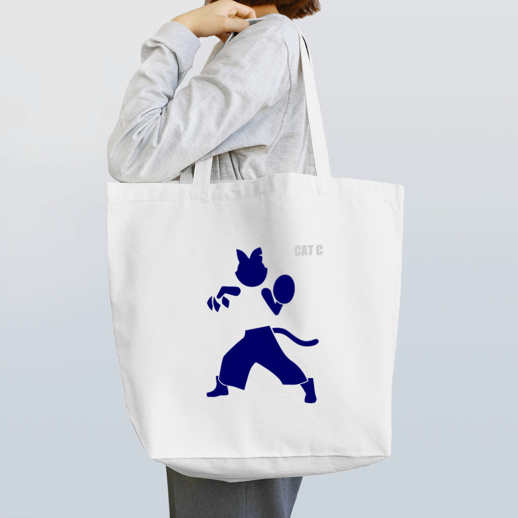 キャットＣのこうじょうけんがくのピクトグラムキャットC Tote Bag