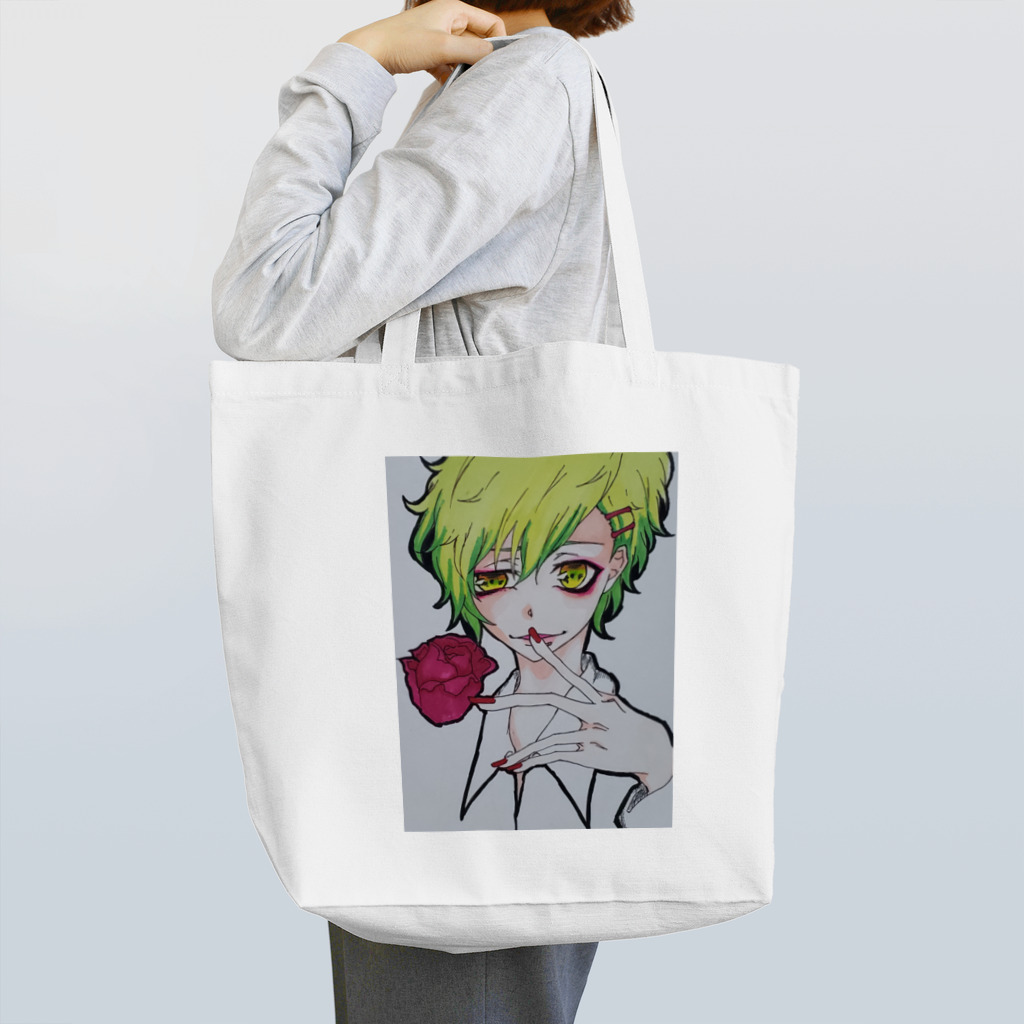 幻想真紅の薔薇少年 Tote Bag