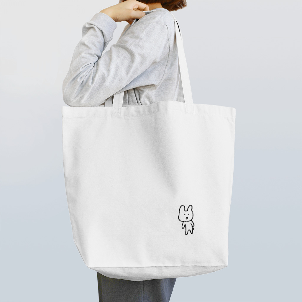 どせいのわっかの何かに気付いたうさぎ Tote Bag