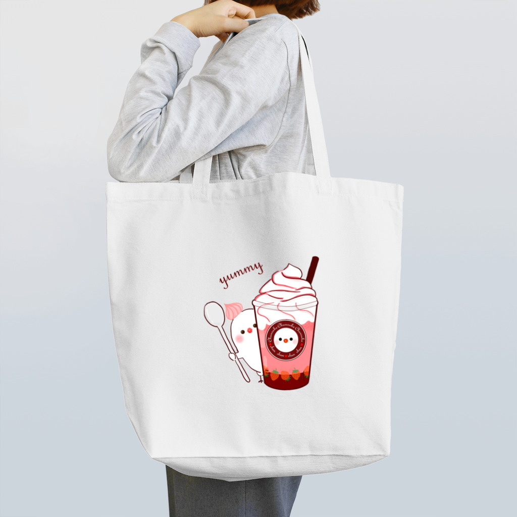 ちゅんすけ（ ●e● ）のちゅんカフェ　苺 Tote Bag